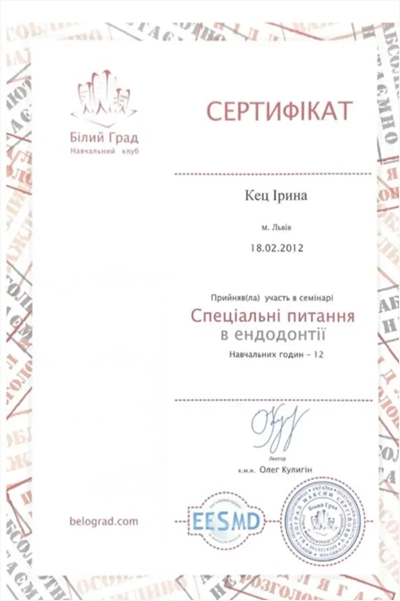 Сертификат 23